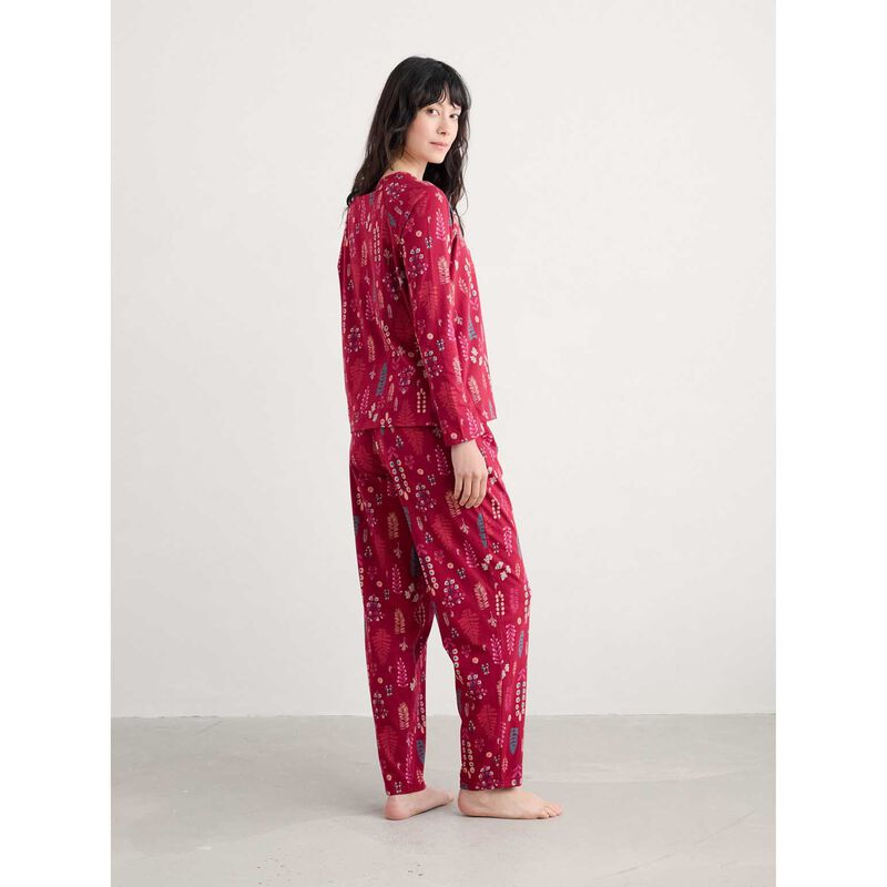 Seasalt Cornwall Setting Sun Pyjamas Botanical Woodland Jam image number 1